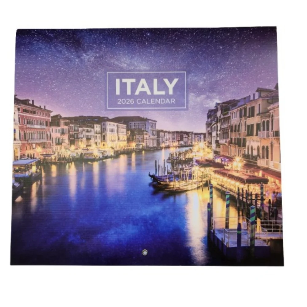 🆕️⬇️ITALY 2026 MONTHLY WALL CALENDAR